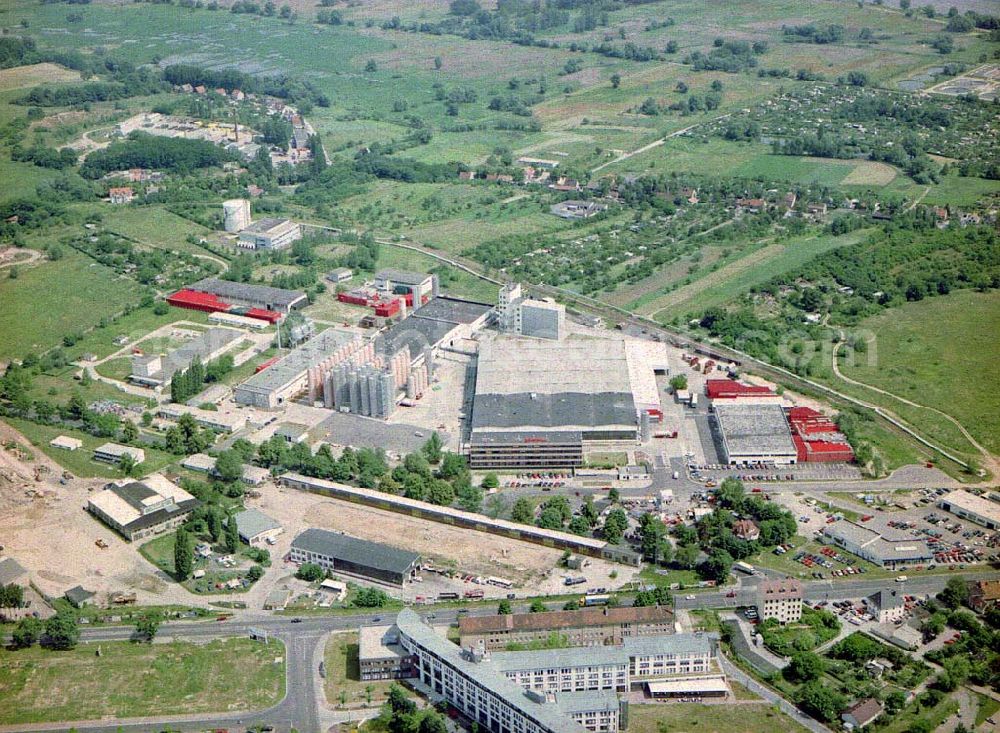 Frankfurt / Oder from the bird's eye view: Schultheiss-Brauerei in Frankfurt / Oder.