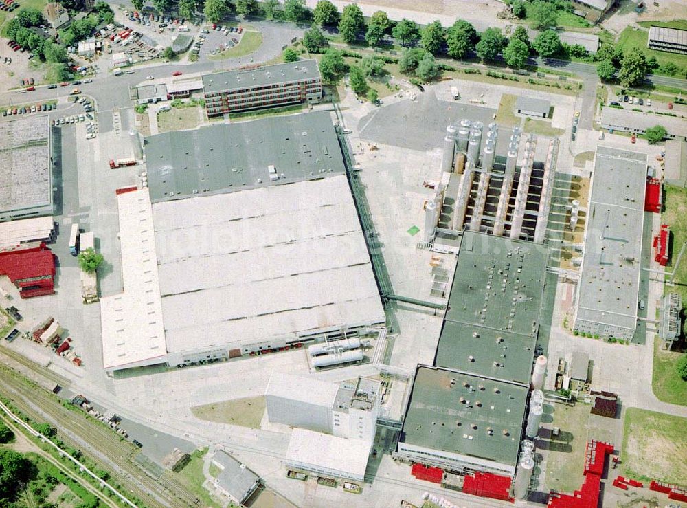 Aerial image Frankfurt / Oder - Schultheiss-Brauerei in Frankfurt / Oder.