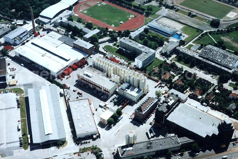 Aerial image Berlin-Hohenschönhausen - Schultheiss-Brauerei in der Indira-Gandhi-Straße 66-69 in 13053 Berlin.