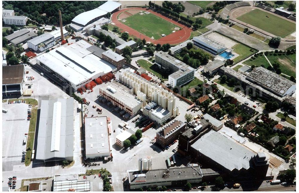 Aerial photograph Berlin-Hohenschönhausen - Schultheiss-Brauerei in der Indira-Gandhi-Straße 66-69 in 13053 Berlin.