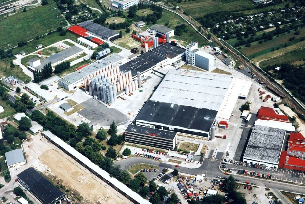 Aerial photograph Frankfurt / Oder - Schultheiss-Brauerei in der Lebusser Chaussee3 in 15234 Frankfurt / Oder.