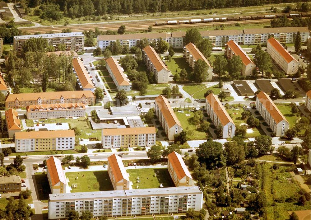 Schwarzheide from above - Schwarzheide