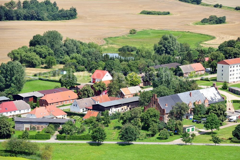 Aerial image Schwasdorf - View of Poggelow, a district of the town of Schwasdorf in Mecklenburg Western Pomerania