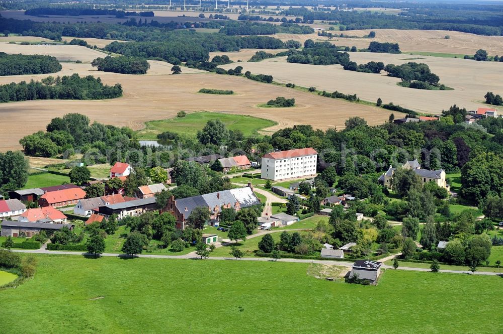 Aerial photograph Schwasdorf - View of Poggelow, a district of the town of Schwasdorf in Mecklenburg Western Pomerania