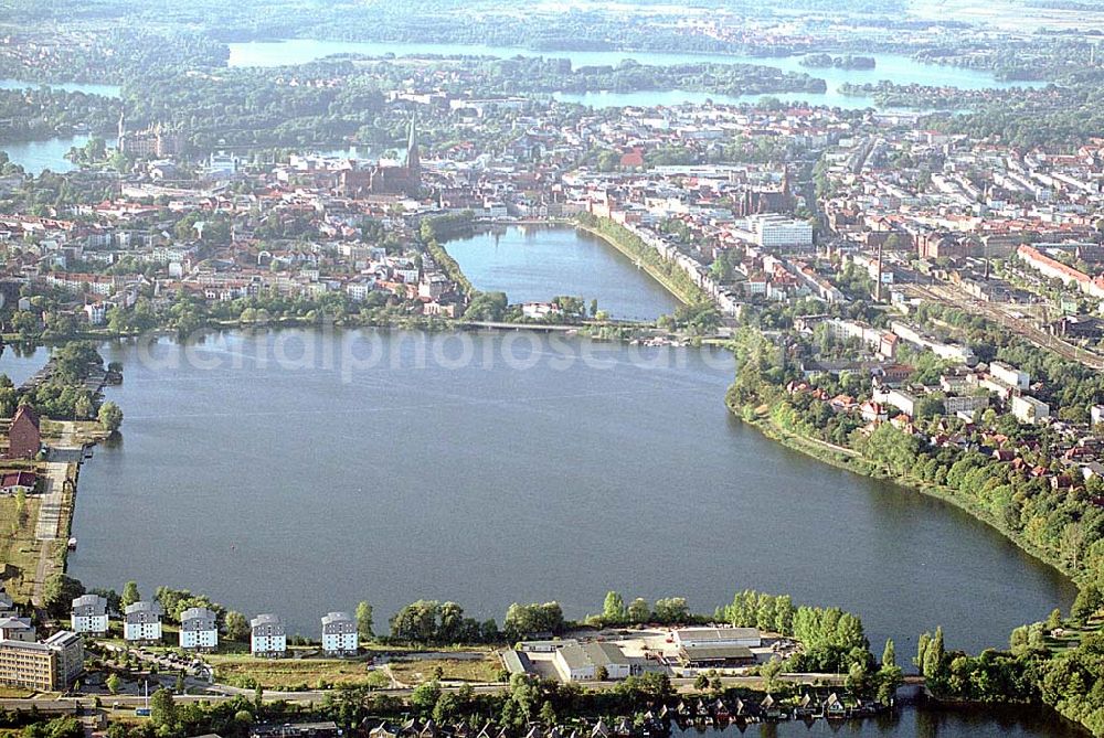 Schwerin / Mecklenburg Vorpommern from above - 