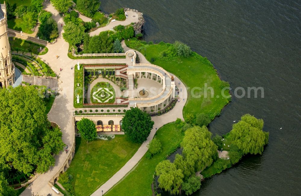 Schwerin from the bird's eye view: Schwerin Castle in the state capital of Mecklenburg-Western Pomerania