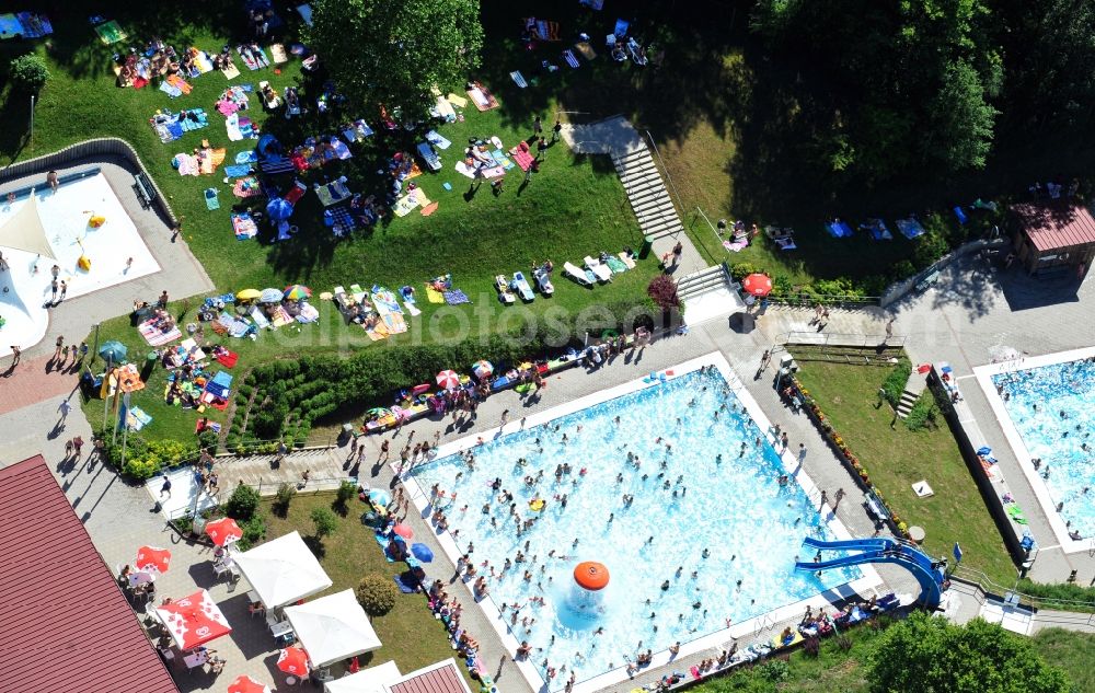 Beratzhausen from the bird's eye view: View of the swimming pool Beratzhausen in the state Bavaria