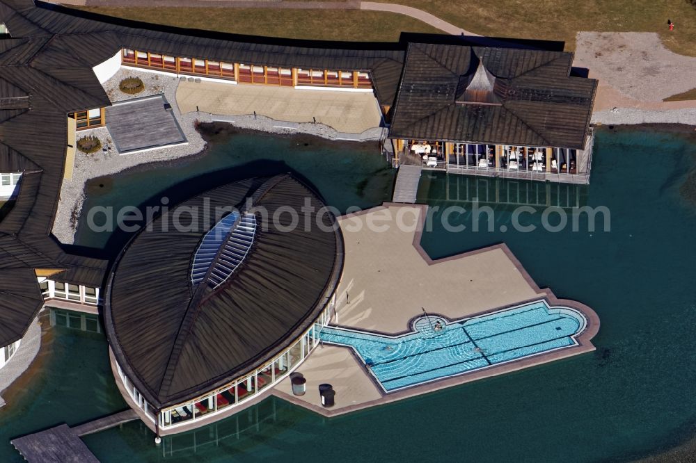 Schwangau from the bird's eye view: Complex of the hotel building Koenig-Ludwig in Schwangau in the state Bavaria