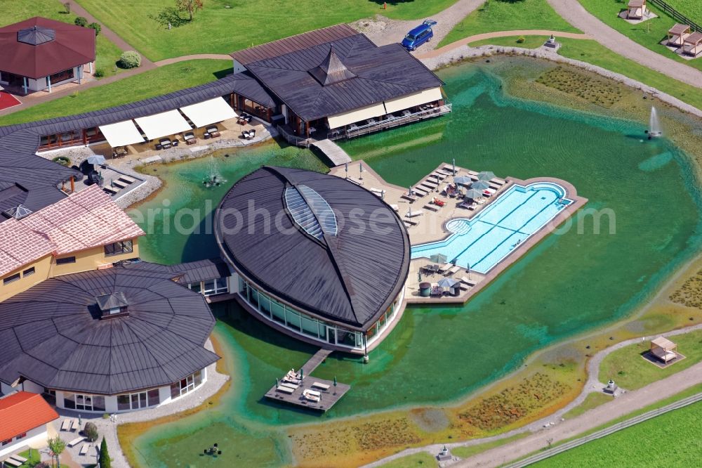 Aerial image Schwangau - Complex of the hotel building Koenig-Ludwig in Schwangau in the state Bavaria