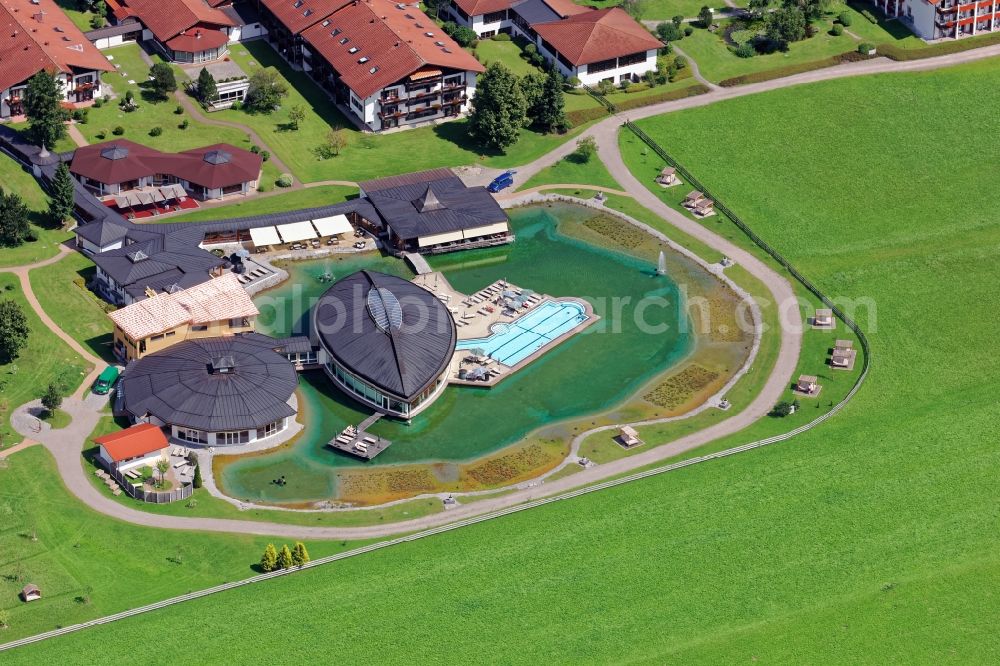 Aerial photograph Schwangau - Complex of the hotel building Koenig-Ludwig in Schwangau in the state Bavaria