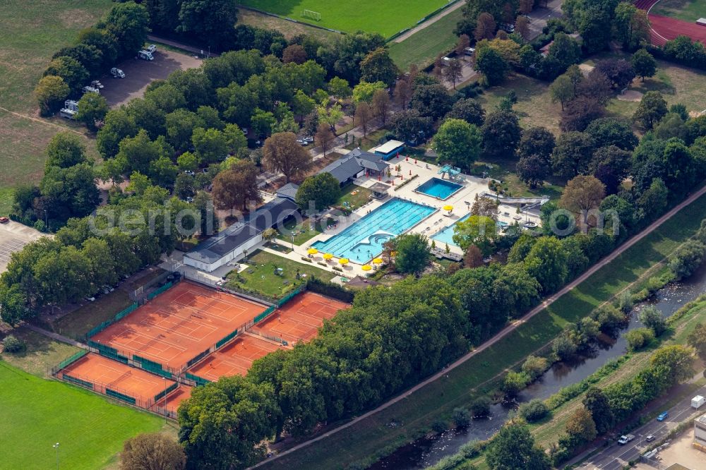 Aerial photograph Emmendingen - Swimming pool of the in Emmendingen in the state Baden-Wuerttemberg, Germany