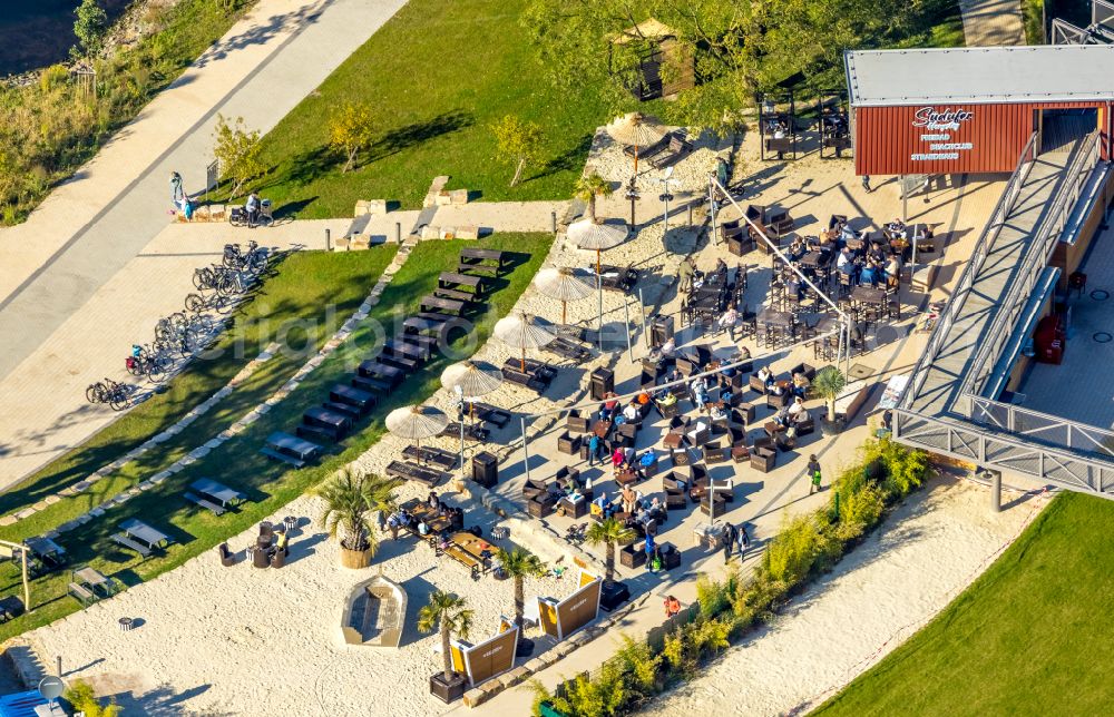 Aerial image Hagen - Swimming pool of the - Familienbad on Seestrasse in the district Hengstey in Hagen in the state North Rhine-Westphalia, Germany