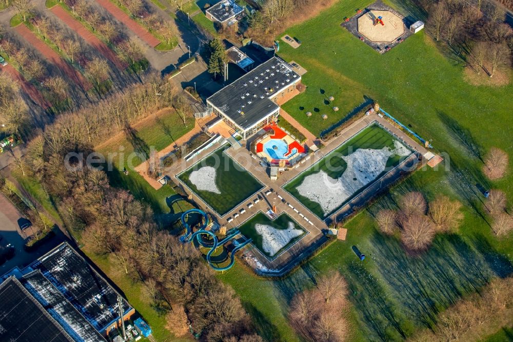 Hamm from above - Swimming pool in Hamm in the state North Rhine-Westphalia