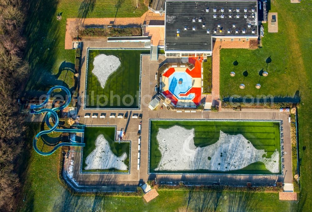 Aerial image Hamm - Swimming pool in Hamm in the state North Rhine-Westphalia