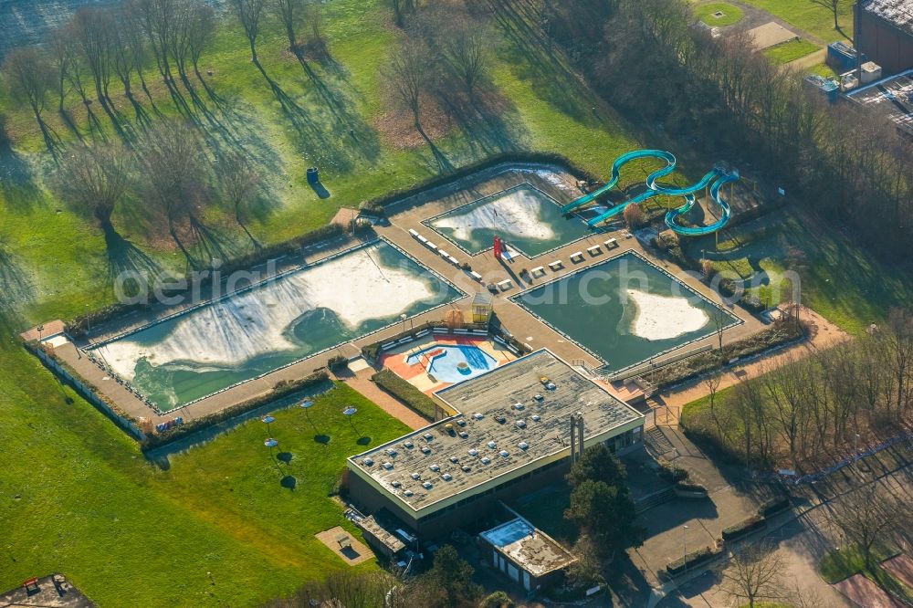 Aerial image Hamm - Swimming pool in Hamm in the state North Rhine-Westphalia