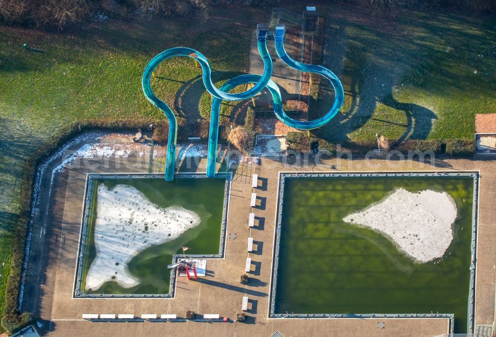 Hamm from above - Swimming pool in Hamm in the state North Rhine-Westphalia