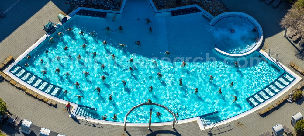 Hamm from above - Swimming pool of the Maximare Erlebnistherme Bad Hamm GmbH on street Juergen-Graef-Allee in Hamm at Ruhrgebiet in the state North Rhine-Westphalia, Germany