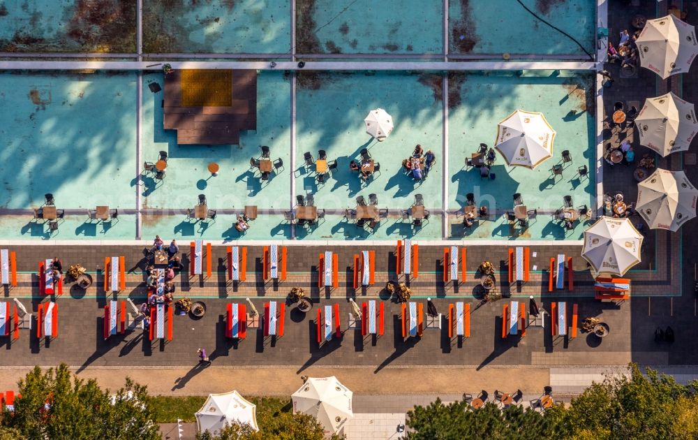 Aerial photograph Gütersloh - Swimming pool Am Parkbad in the district Spexard in Guetersloh in the state North Rhine-Westphalia, Germany