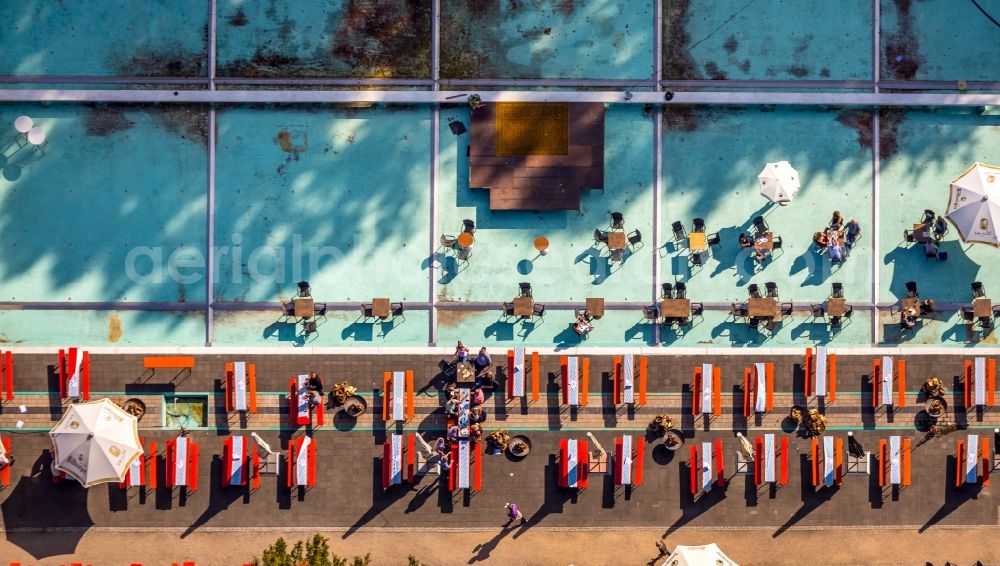 Gütersloh from above - Swimming pool Am Parkbad in the district Spexard in Guetersloh in the state North Rhine-Westphalia, Germany