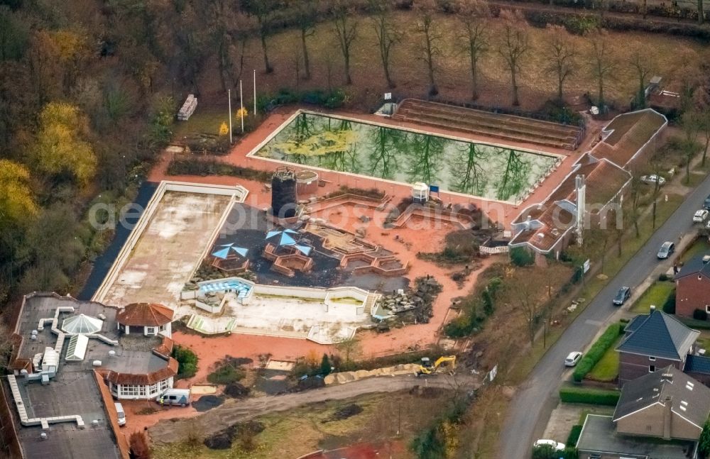 Aerial image Werne - Swimming pool of the Solebad casa medici in the district Ruhr Metropolitan Area in Werne in the state North Rhine-Westphalia