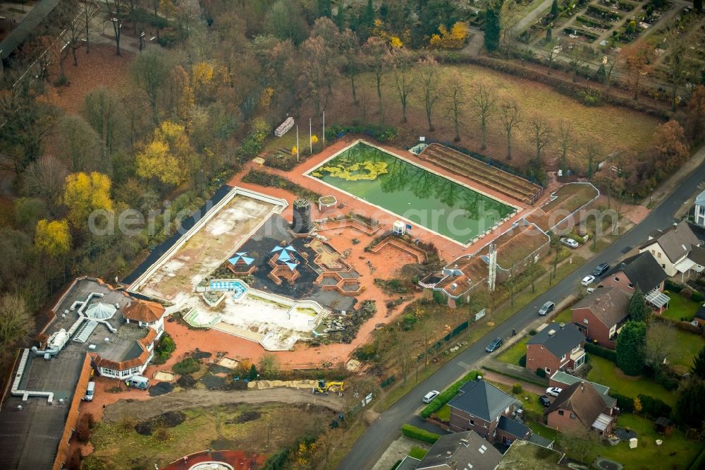 Werne from above - Swimming pool of the Solebad casa medici in the district Ruhr Metropolitan Area in Werne in the state North Rhine-Westphalia