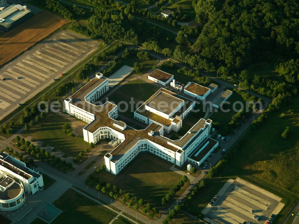 Aerial photograph Ulm - View of the area of the Science Park. Including the euro engineering AG, the WITec, the University of Ulm and several institutes of the University of Ulm