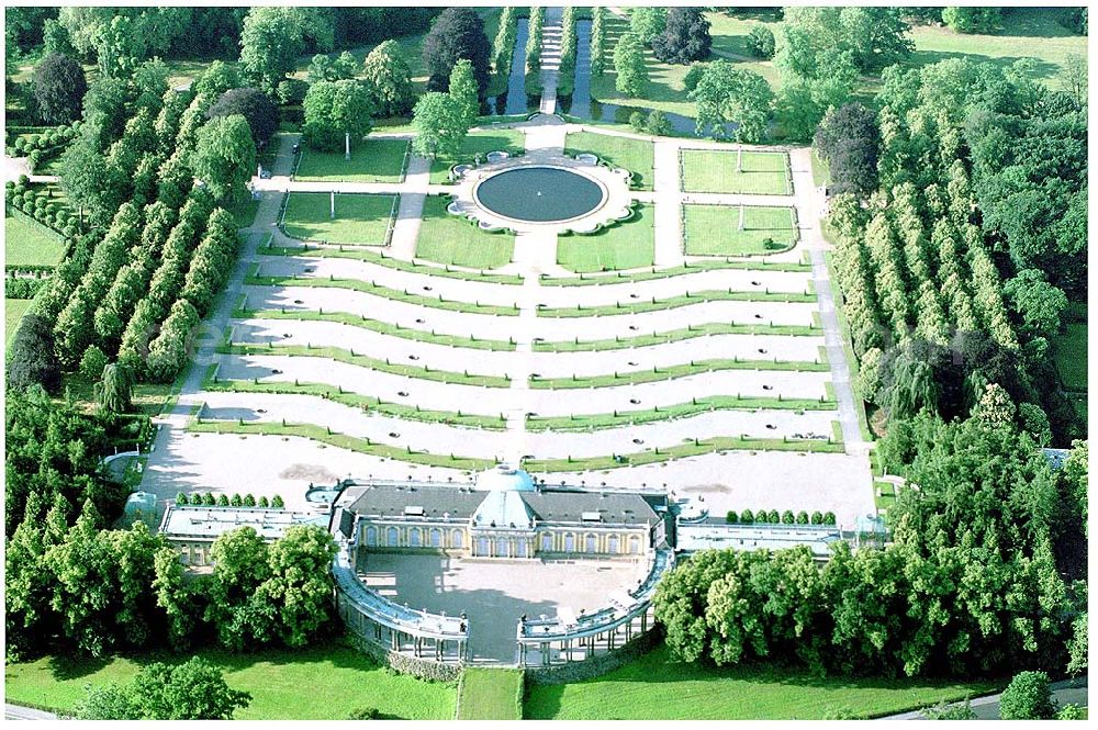 Aerial photograph Potsdam - Schloß Sanssouci