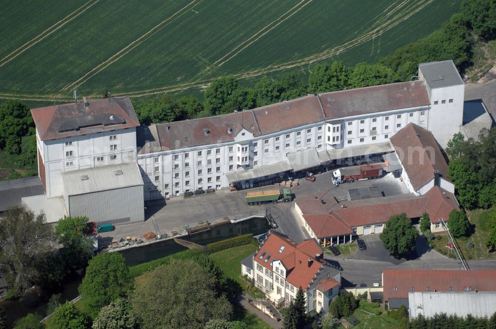 Aerial image RINGELHEIM - Blick auf die Südhannoversche Mühlenwerke Engelke GmbH westlich von Ringelheim. Anschrift: Mühle Ringelheim 1, 38259 Salzgitter-Ringelheim, Telefon: +49 (0)5341/8323-0