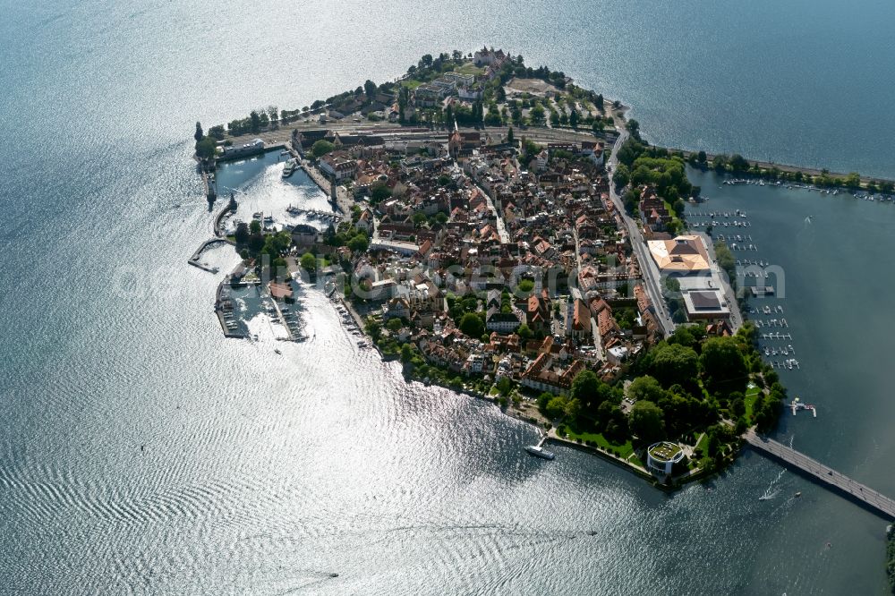 Aerial image Lindau (Bodensee) - Lake Island Lindau in Lindau (Bodensee) at Bodensee in the state Bavaria, Germany