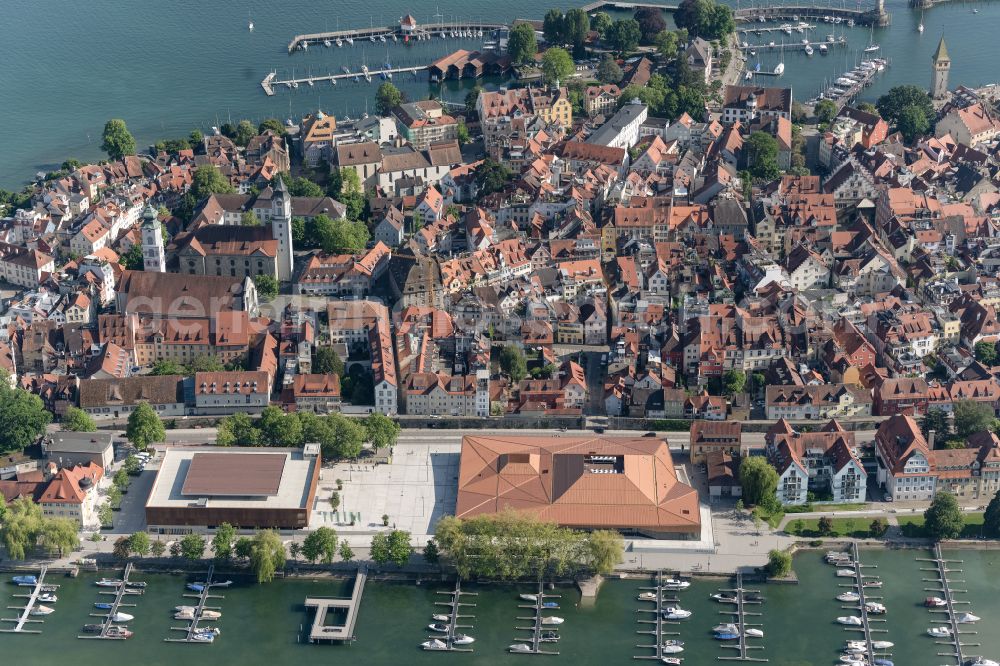 Aerial photograph Lindau (Bodensee) - Lake Island Lindau in Lindau (Bodensee) at Bodensee in the state Bavaria, Germany