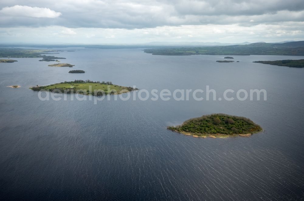 Mountshannon from the bird's eye view: Lake Island on the Lough Derg in Mountshannon in Clare, Ireland