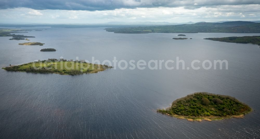 Aerial photograph Mountshannon - Lake Island on the Lough Derg in Mountshannon in Clare, Ireland