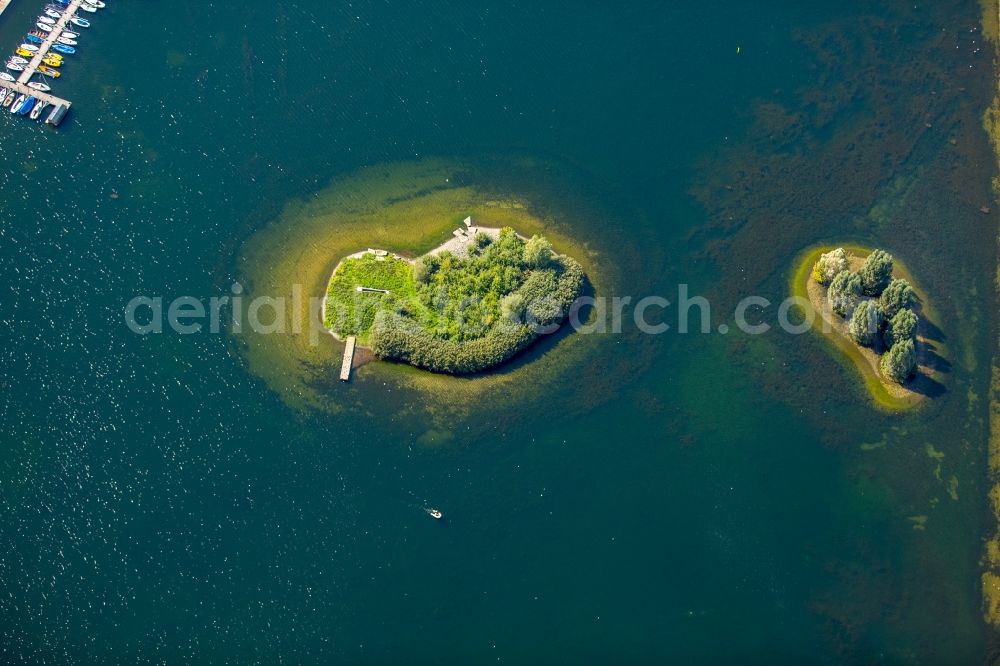 Aerial photograph Dortmund - Sea Island on the Phoenix Sea in Dortmund in the state North Rhine-Westphalia