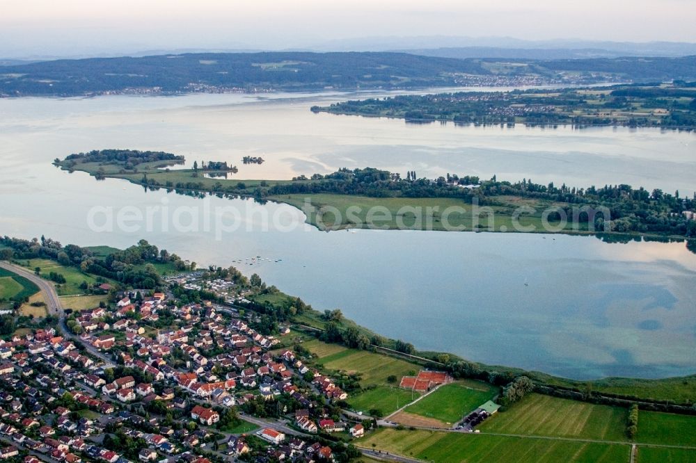 Reichenau from the bird's eye view: Lake Island Reichenau on the lake of constance in Reichenau in the state Baden-Wuerttemberg, Germany