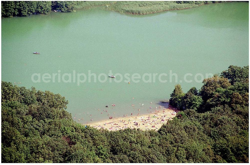 Eggersdorf / Strausberg from above - 23.07.2004 Seebad Bötzsee bei Eggersdorf/Strausberg