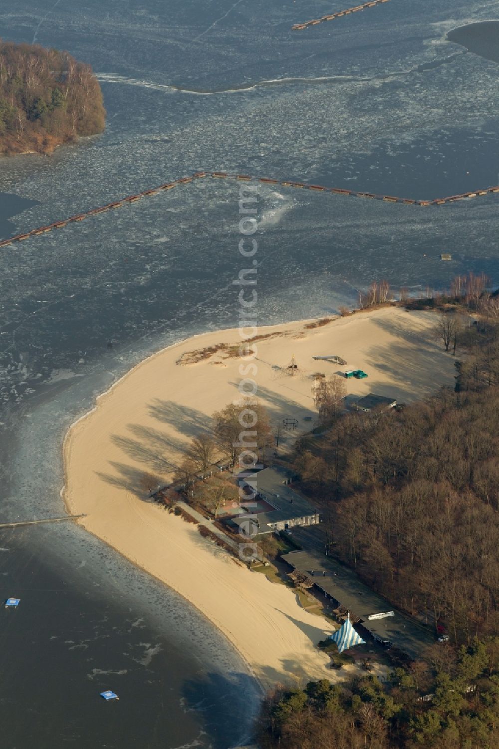 Aerial photograph Haltern am See - View of the Seebad Haltern in Haltern am See in the state North Rhine-Westphalia