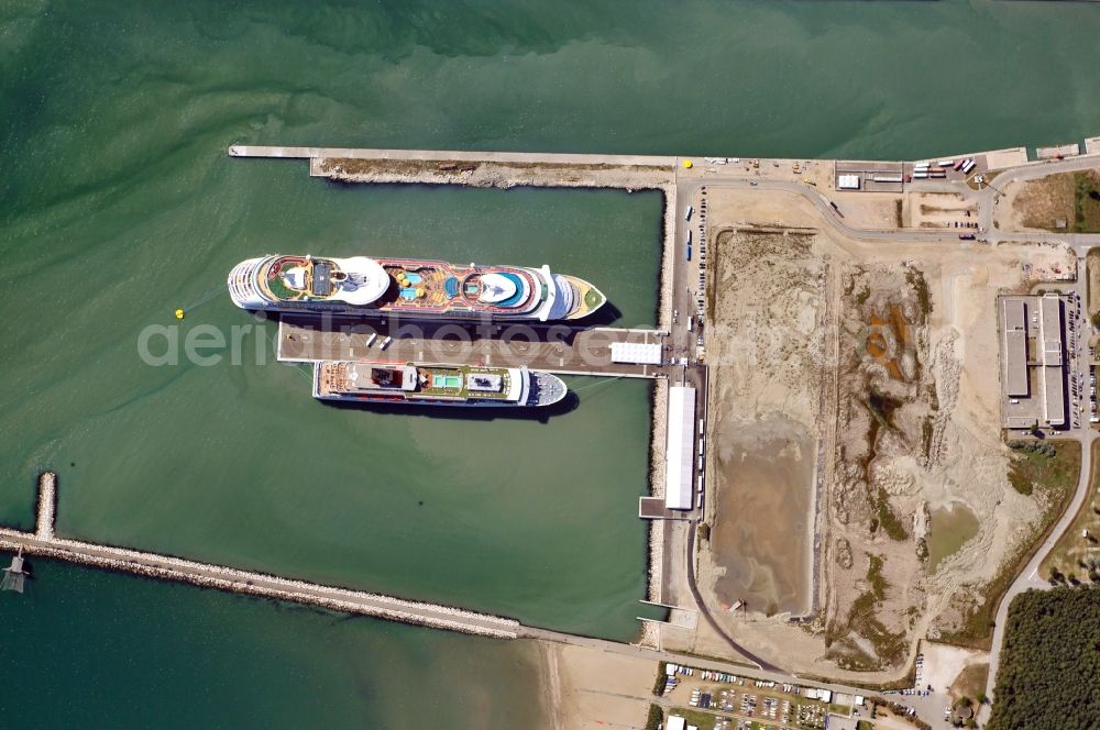 Ravenna from above - View of the seaside resort Marina di Ravenna of the city Ravenna in the homonymous province in Italy