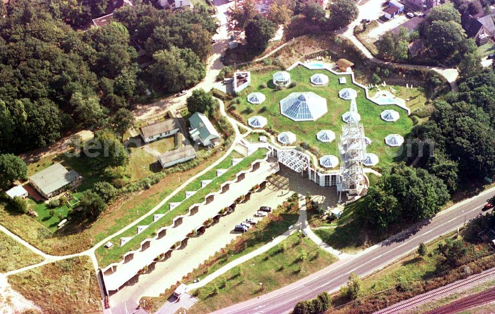 Aerial photograph Ahlbeck / Usedom - Mecklenburg-Vorpommern - Seebadtherme in Ahlbeck / Usedom.