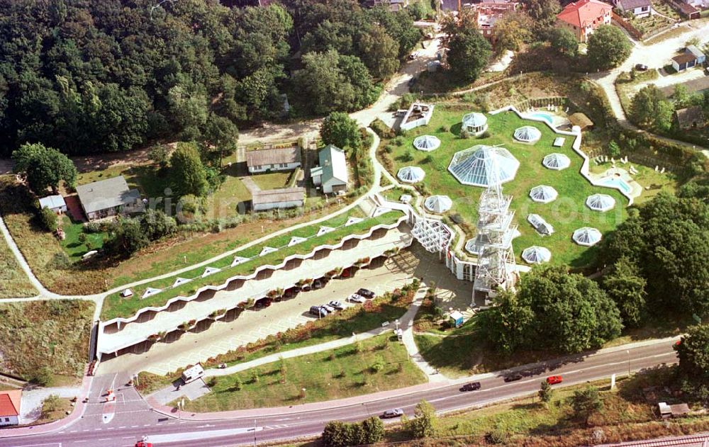 Aerial image Ahlbeck / Usedom - Mecklenburg-Vorpommern - Seebadtherme in Ahlbeck / Usedom.