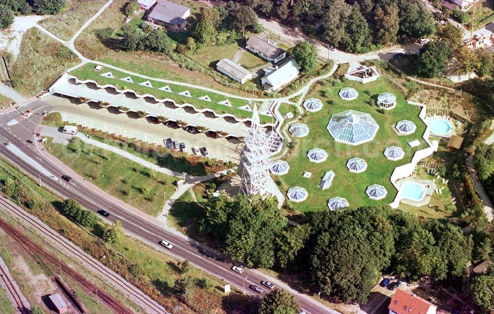 Aerial photograph Ahlbeck / Usedom - Mecklenburg-Vorpommern - Seebadtherme in Ahlbeck / Usedom.