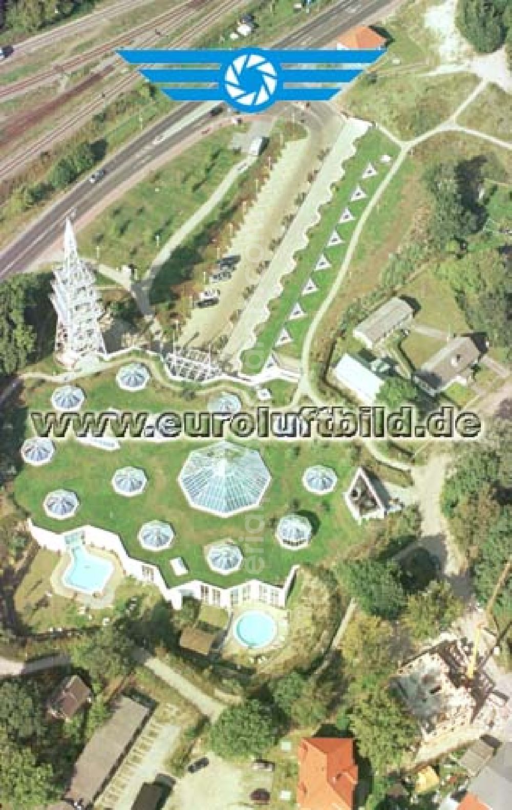 Ahlbeck / Usedom - Mecklenburg-Vorpommern from above - Seebadtherme in Ahlbeck / Usedom.