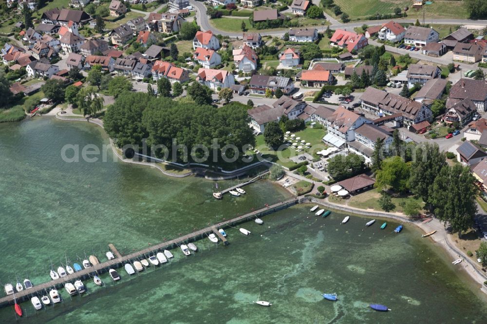 Hemmenhofen-Gaienhofen from the bird's eye view: Gaienhofen Hemmenhofen in the state of Baden-Wuerttemberg