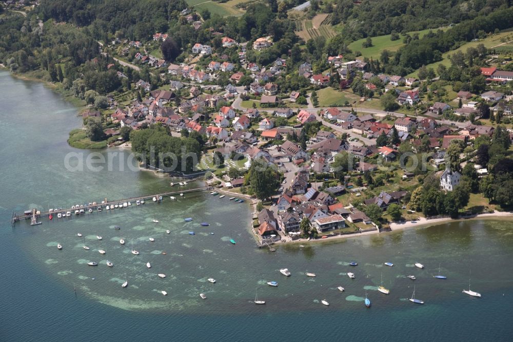 Aerial photograph Hemmenhofen-Gaienhofen - Gaienhofen Hemmenhofen in the state of Baden-Wuerttemberg