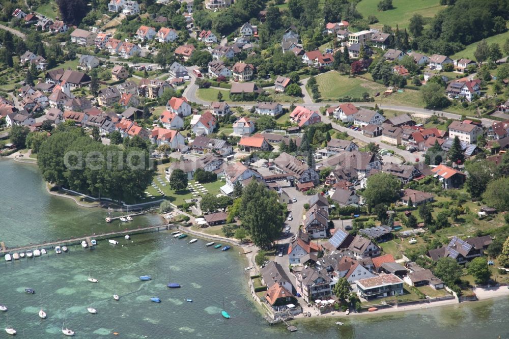 Hemmenhofen-Gaienhofen from above - Gaienhofen Hemmenhofen in the state of Baden-Wuerttemberg