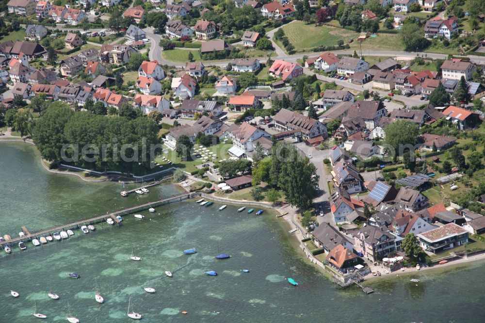 Hemmenhofen-Gaienhofen from the bird's eye view: Gaienhofen Hemmenhofen in the state of Baden-Wuerttemberg