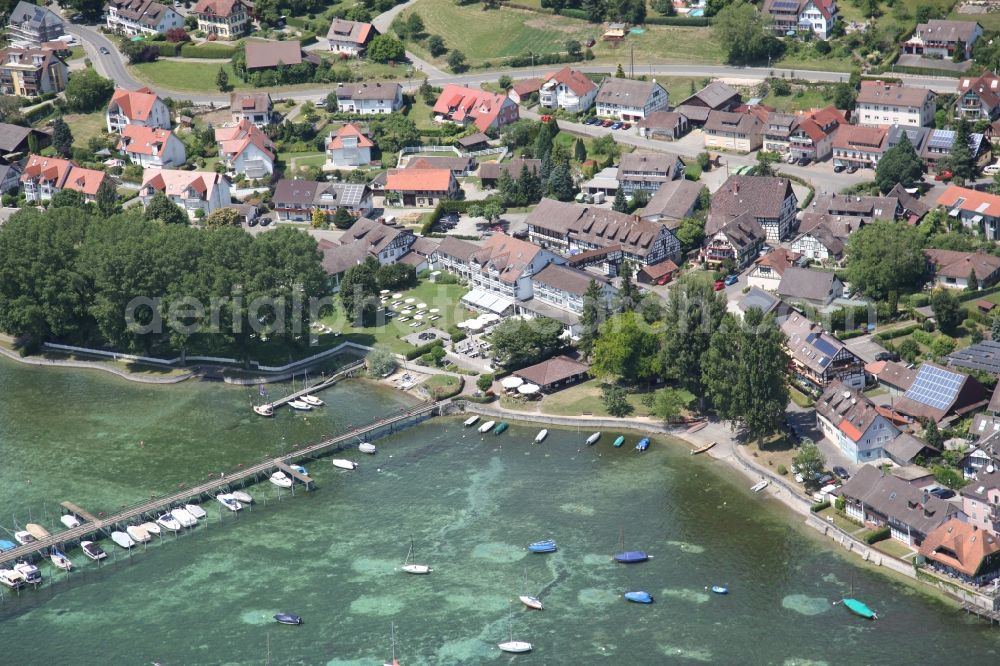 Aerial image Hemmenhofen-Gaienhofen - Gaienhofen Hemmenhofen in the state of Baden-Wuerttemberg