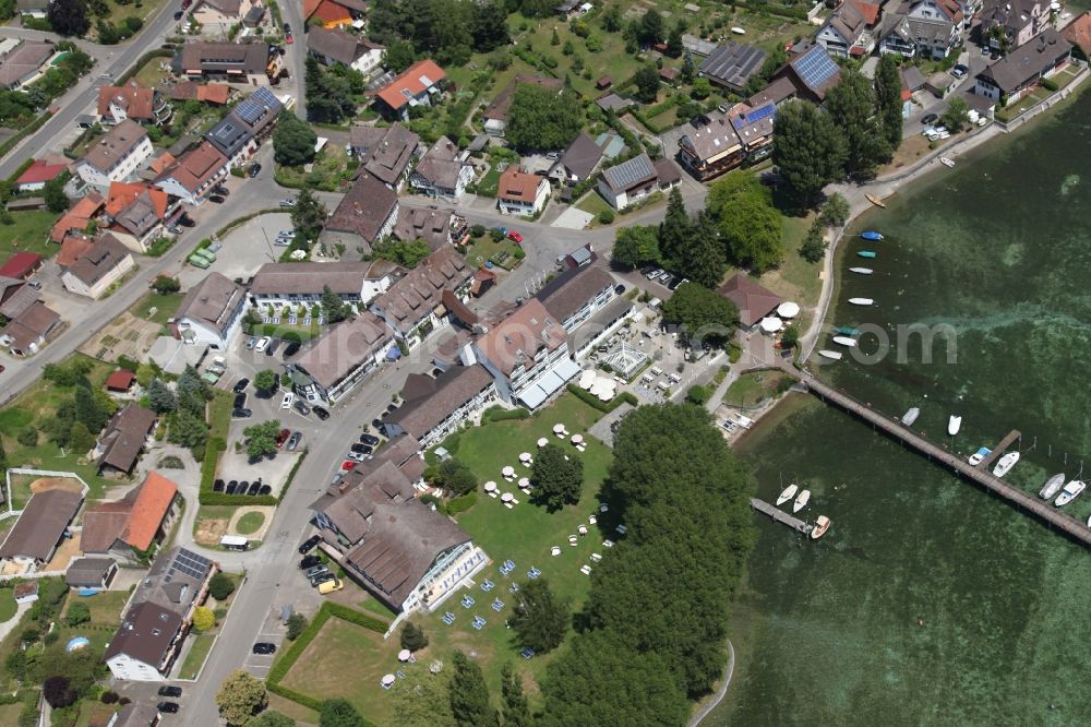Aerial image Hemmenhofen-Gaienhofen - Gaienhofen Hemmenhofen in the state of Baden-Wuerttemberg