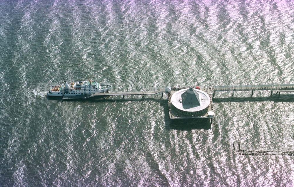 Aerial image Heringsdorf/ Usedom - Seebrücke in Heringsdorf.