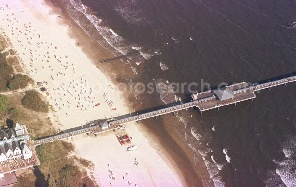 Aerial image Heringsdorf/ Usedom - Seebrücke in Heringsdorf.