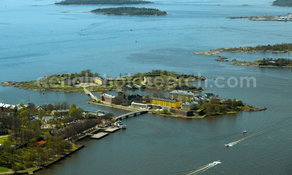 Helsinki from above - Sea fortress on the island of Suomenlinna off Helsinki in Finland